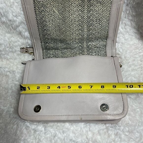 REBECCA MINKOFF Bowery Top Handle Leather gray small Crossbody Bag - Picture 11 of 13